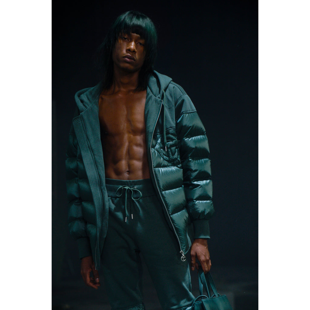 Puff Hoodie - Green - Sweaters & Hoodies