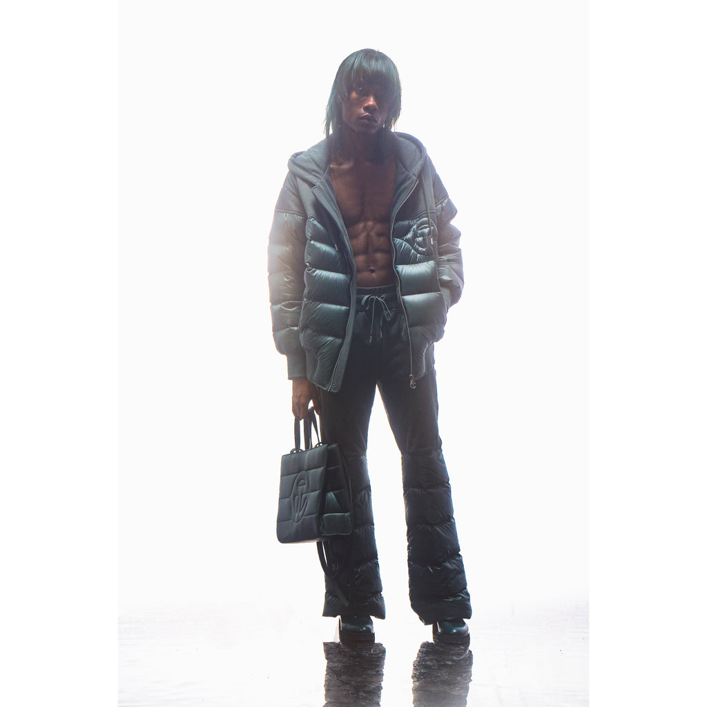 Puff Hoodie - Green - Sweaters & Hoodies