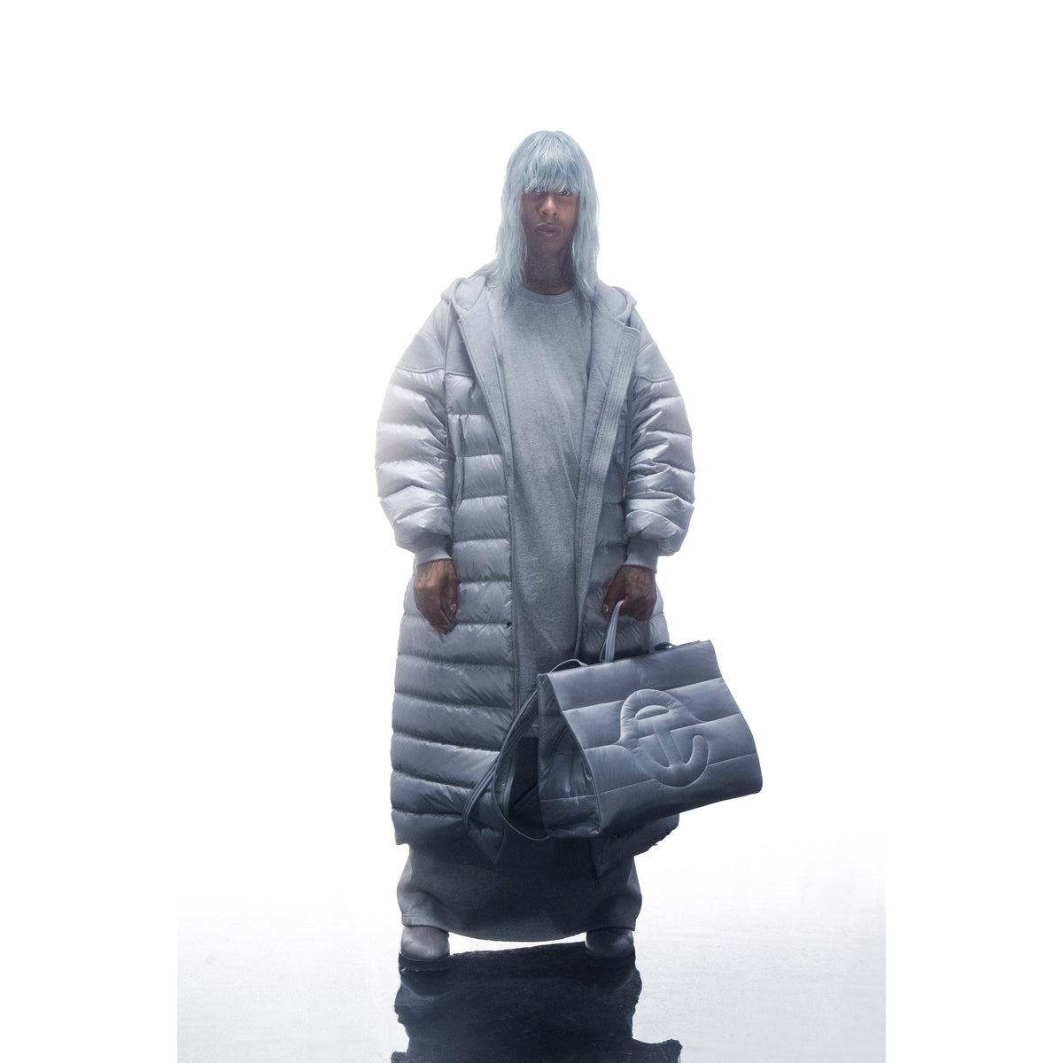 Puff Hoodie Coat - Grey - Sweaters & Hoodies