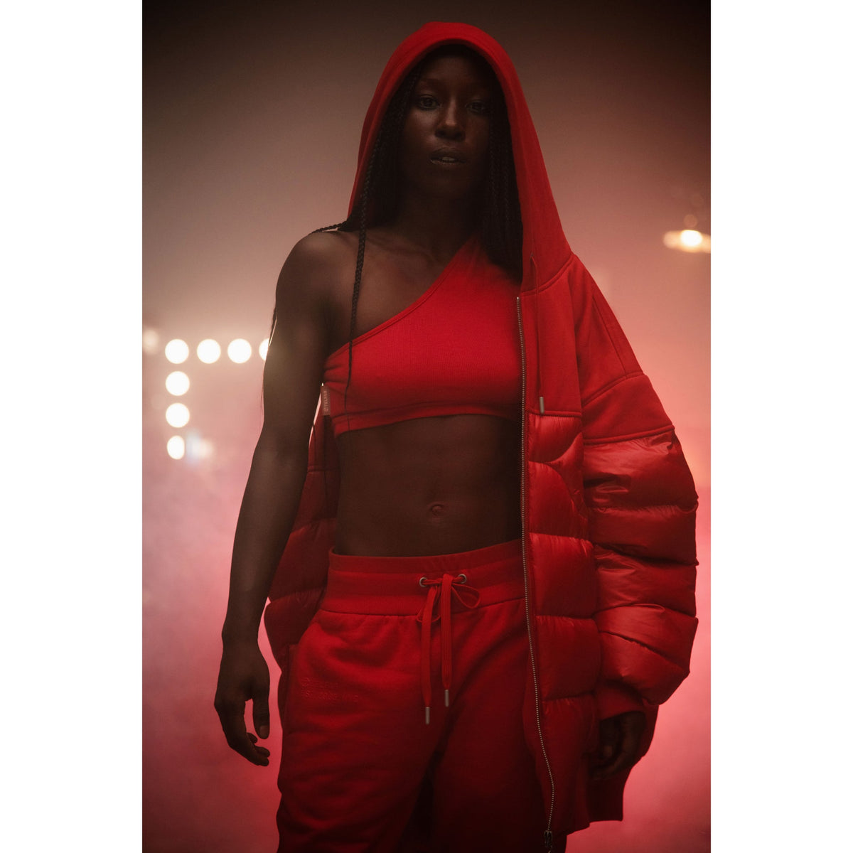 Puff Hoodie - Red - Sweaters & Hoodies