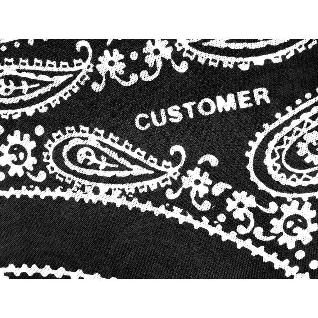 Bandana Print Durag - Black/White - Durags