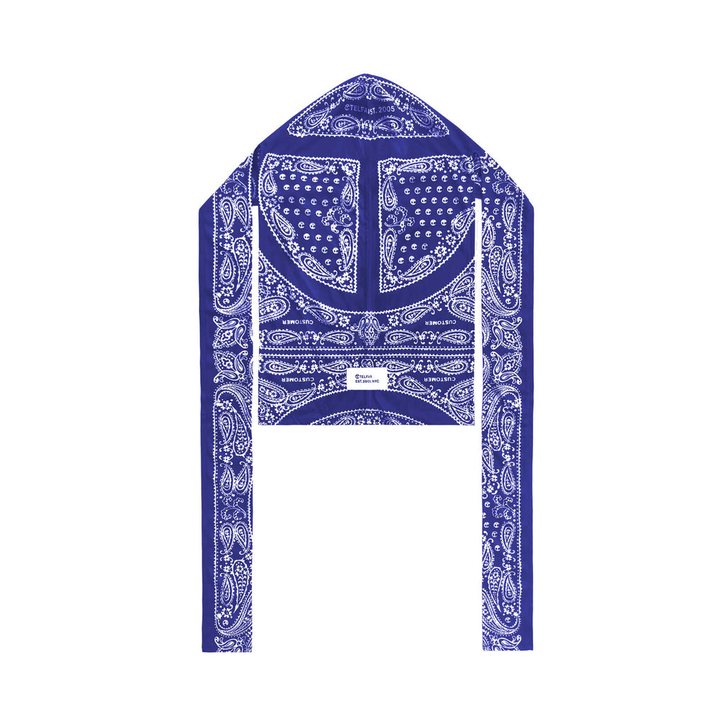 Bandana Print Durag - Blue/White - Durags