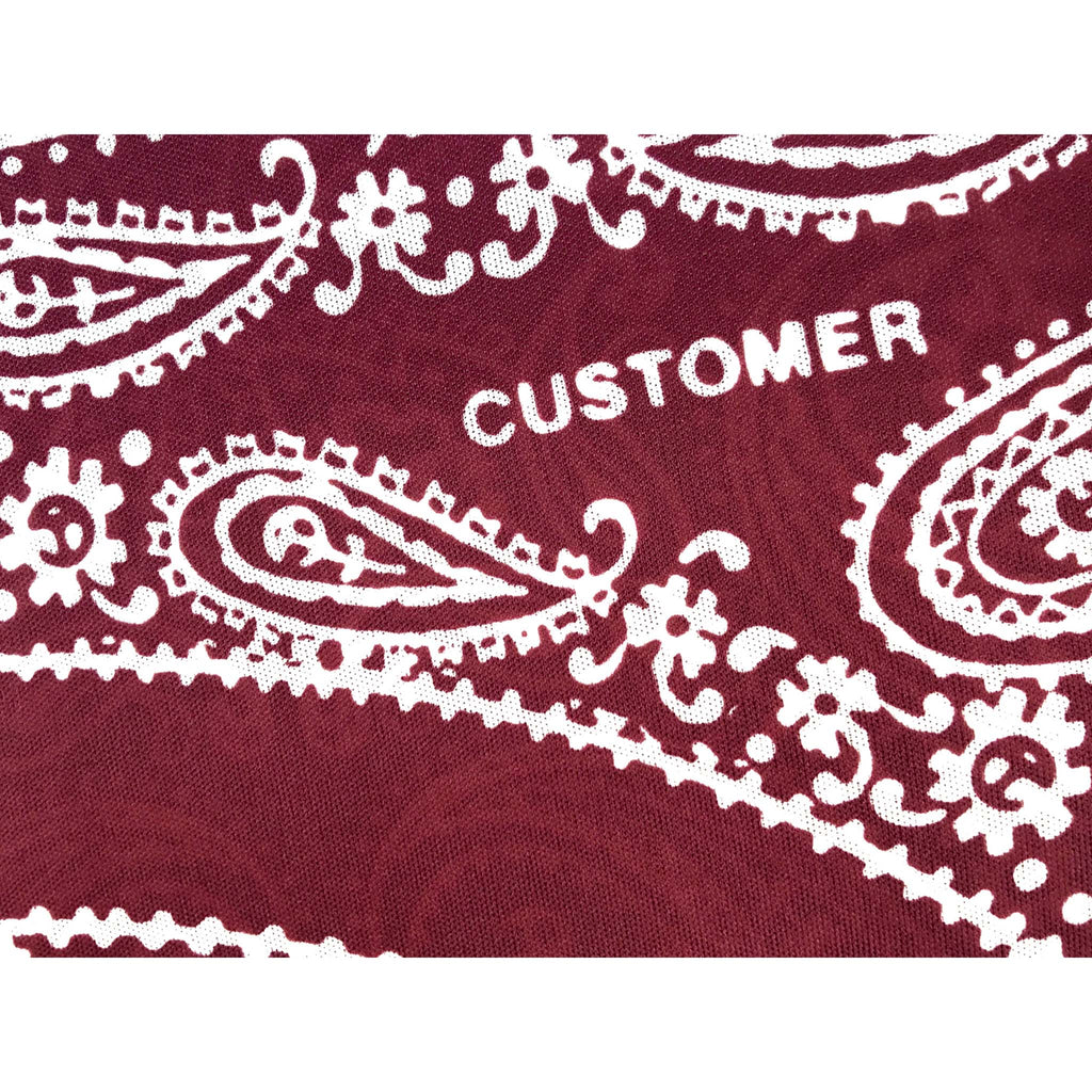 Bandana Print Durag - Red/White - Durags