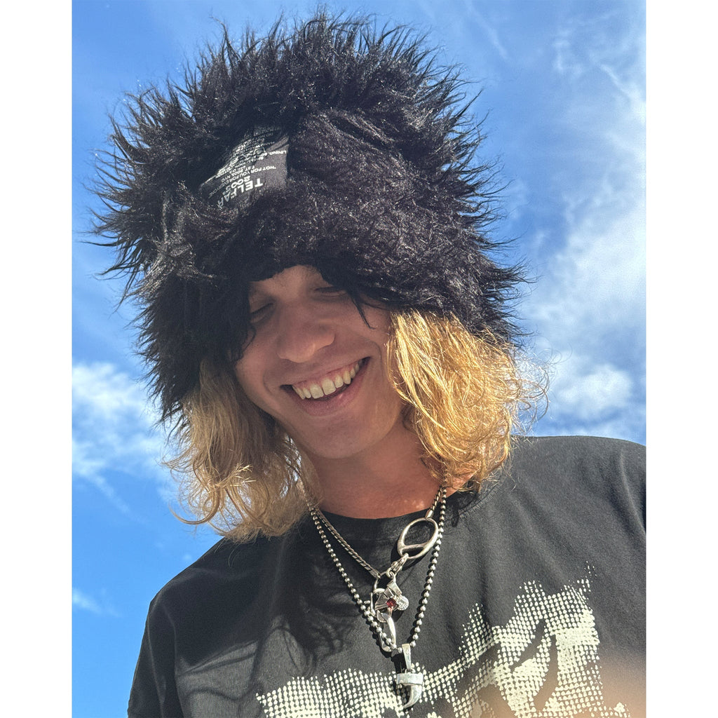 Canal Fur Beanie - Black - Hats & Beanies