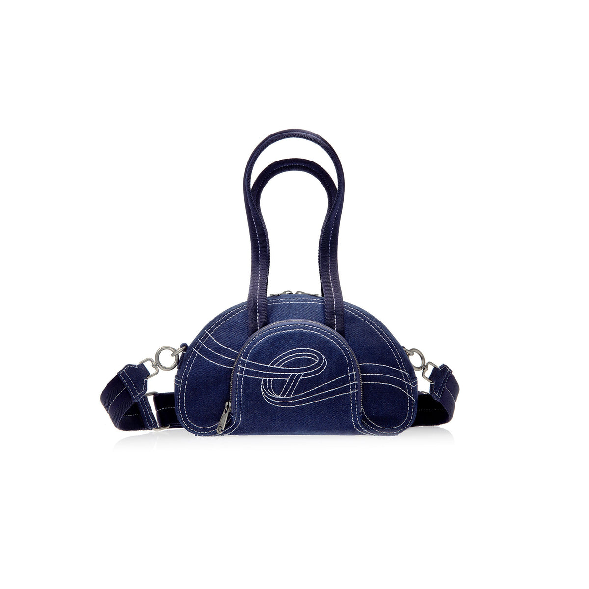 Small Denim Dumpling - Blue - Dumpling Bags