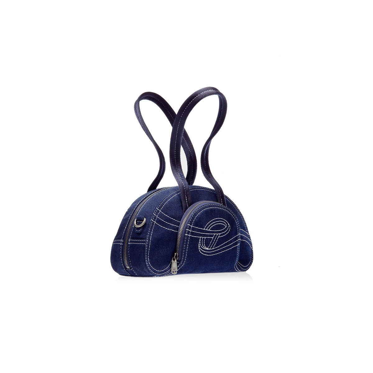 Small Denim Dumpling - Blue - Dumpling Bags