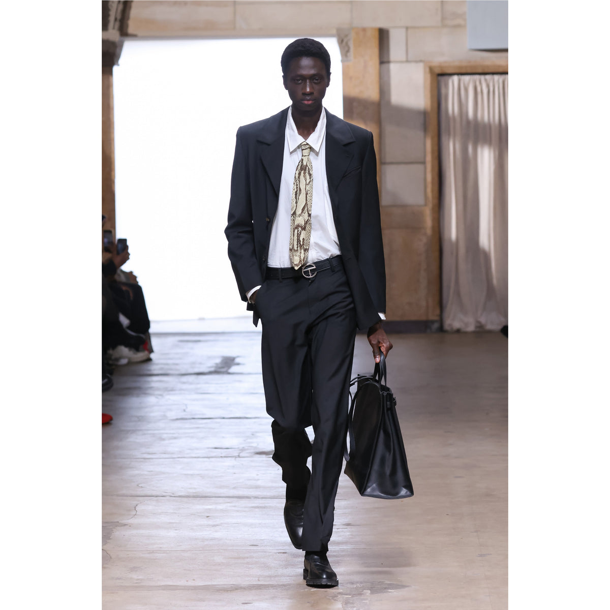 Straight Leg Split Trouser - Black - Pants & Shorts