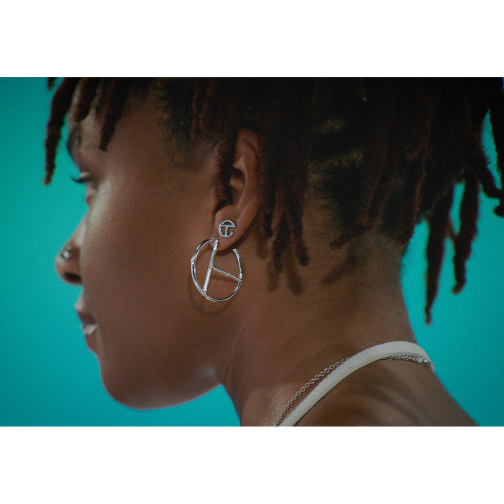 Logo Stud Earring - Gold - Earrings