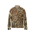 Leopard Long Sleeve Button Down - Brown - Tops & T-Shirts