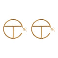 Large Logo Hoop Earring - Gold - Earrings
