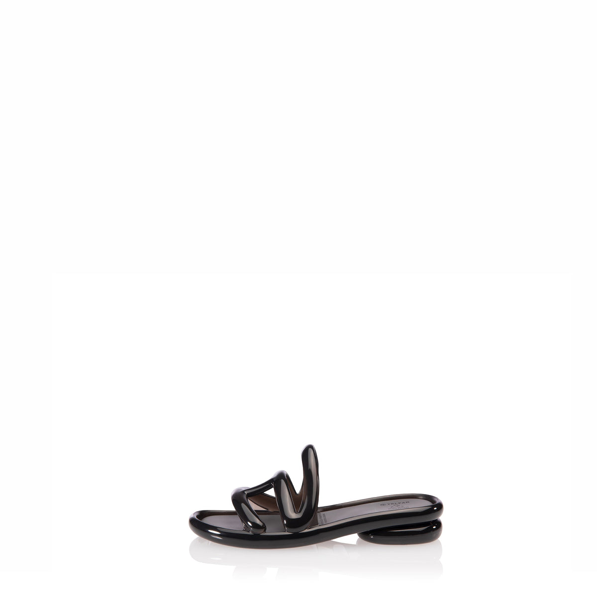Melissa x Telfar Jelly Slide - Black - Slides & Sandals