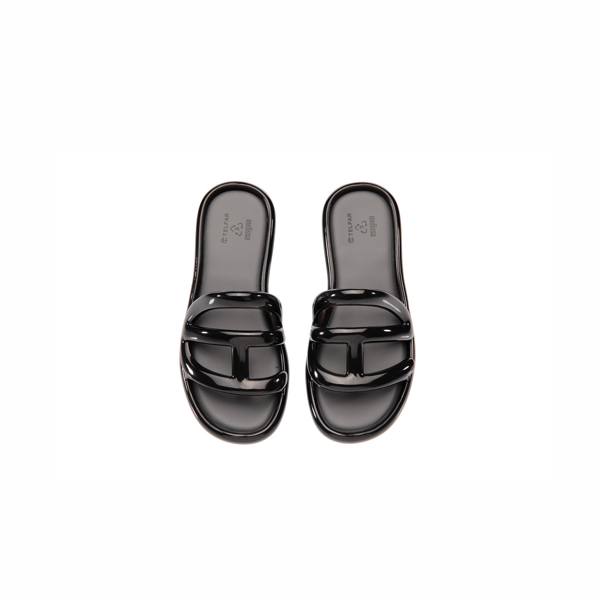 Melissa x Telfar Jelly Slide - Black - Slides & Sandals