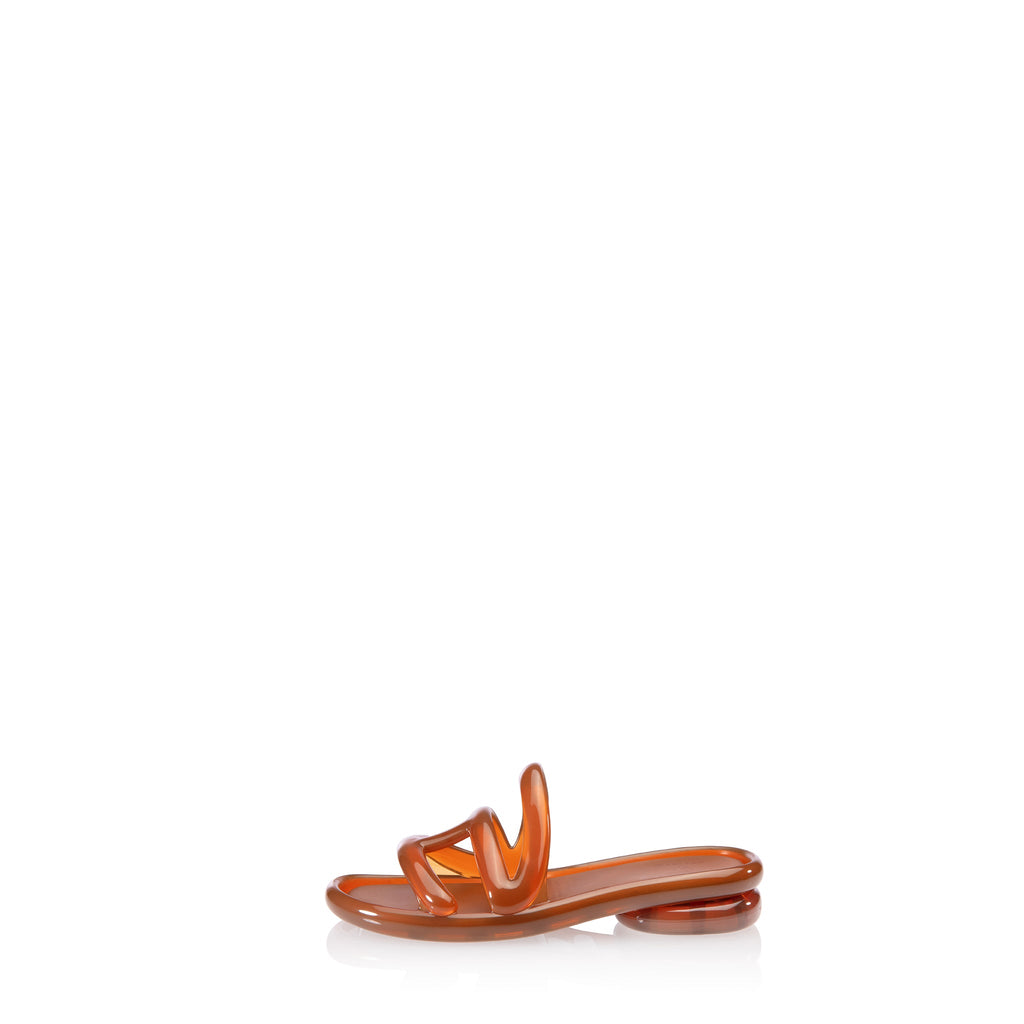Melissa x Telfar Jelly Slide - Brown - Slides & Sandals