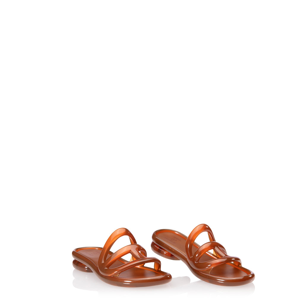 Melissa x Telfar Jelly Slide - Brown - Slides & Sandals