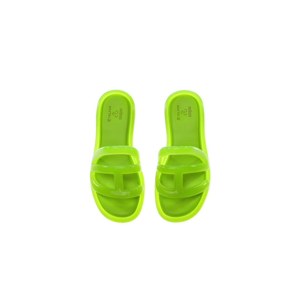 Melissa x Telfar Jelly Slide - Green - Slides & Sandals