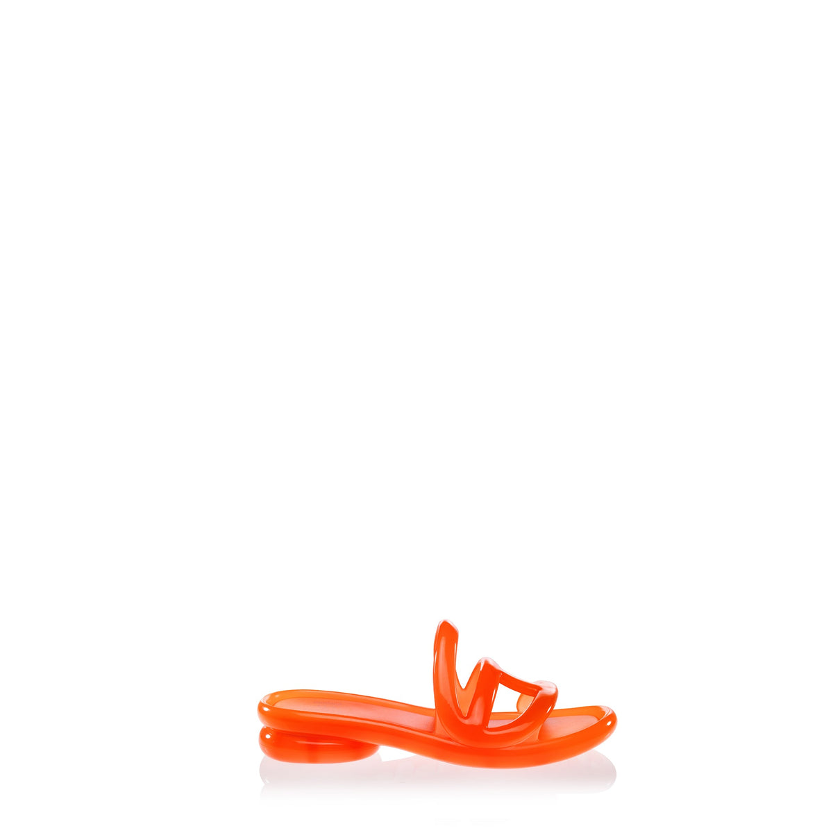 Melissa x Telfar Jelly Slide - Orange - Slides & Sandals