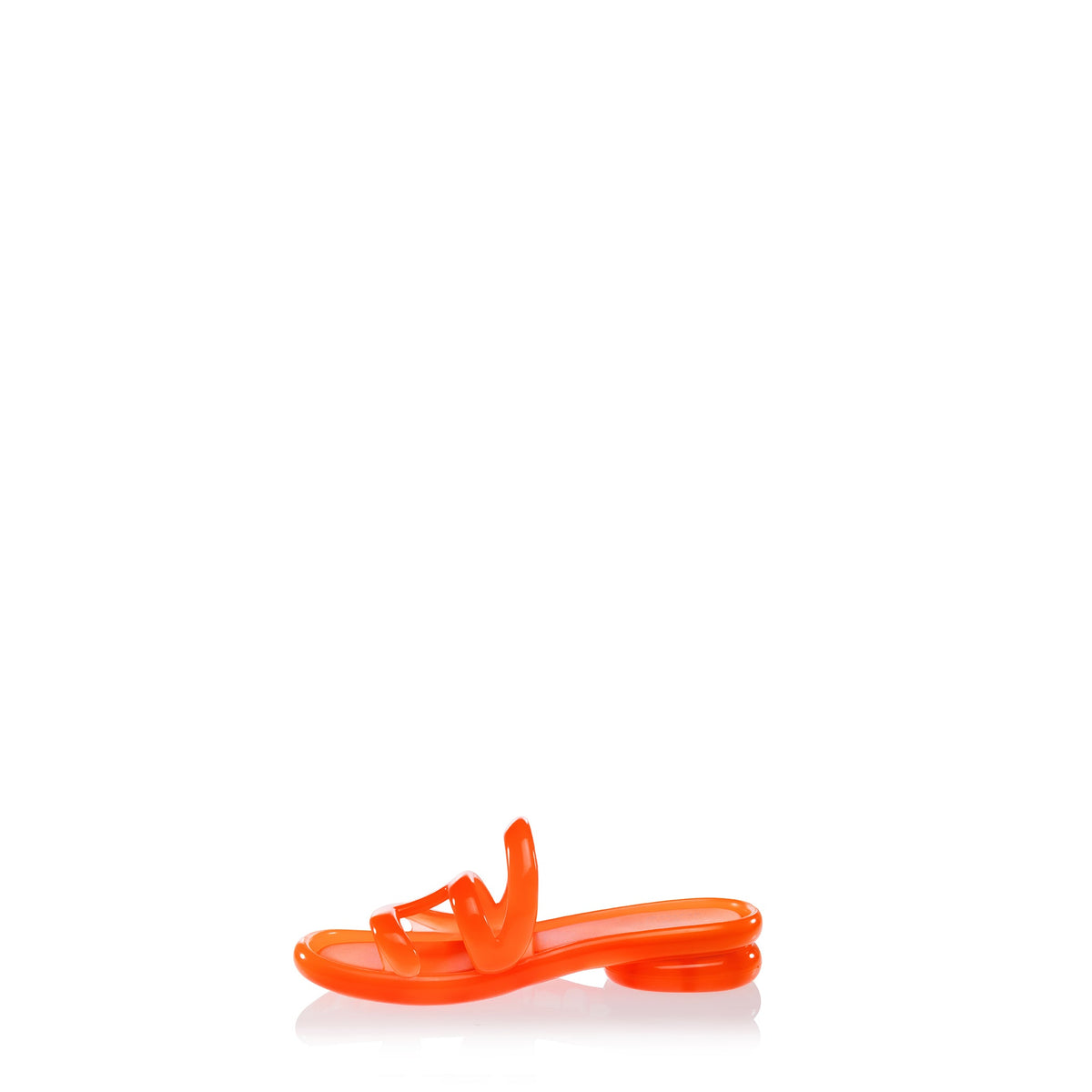 Melissa x Telfar Jelly Slide - Orange - Slides & Sandals