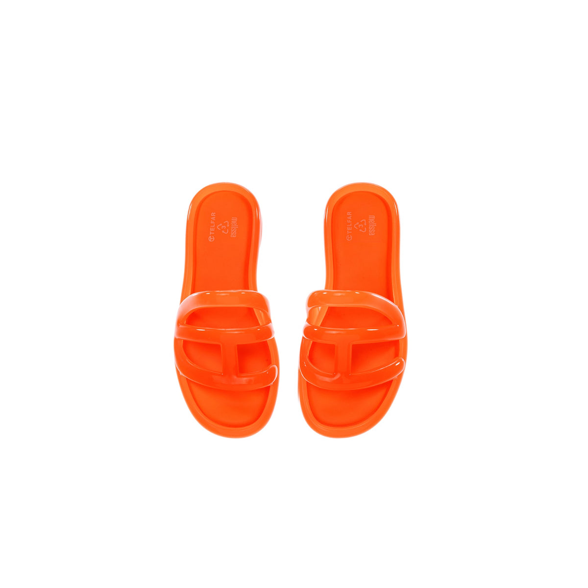 Melissa x Telfar Jelly Slide - Orange - Slides & Sandals
