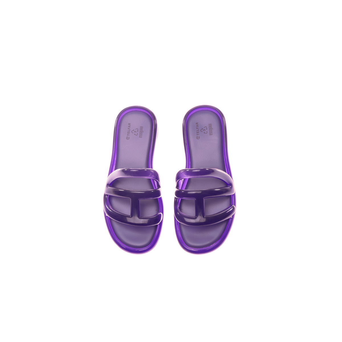 Melissa x Telfar Jelly Slide - Purple - Slides & Sandals