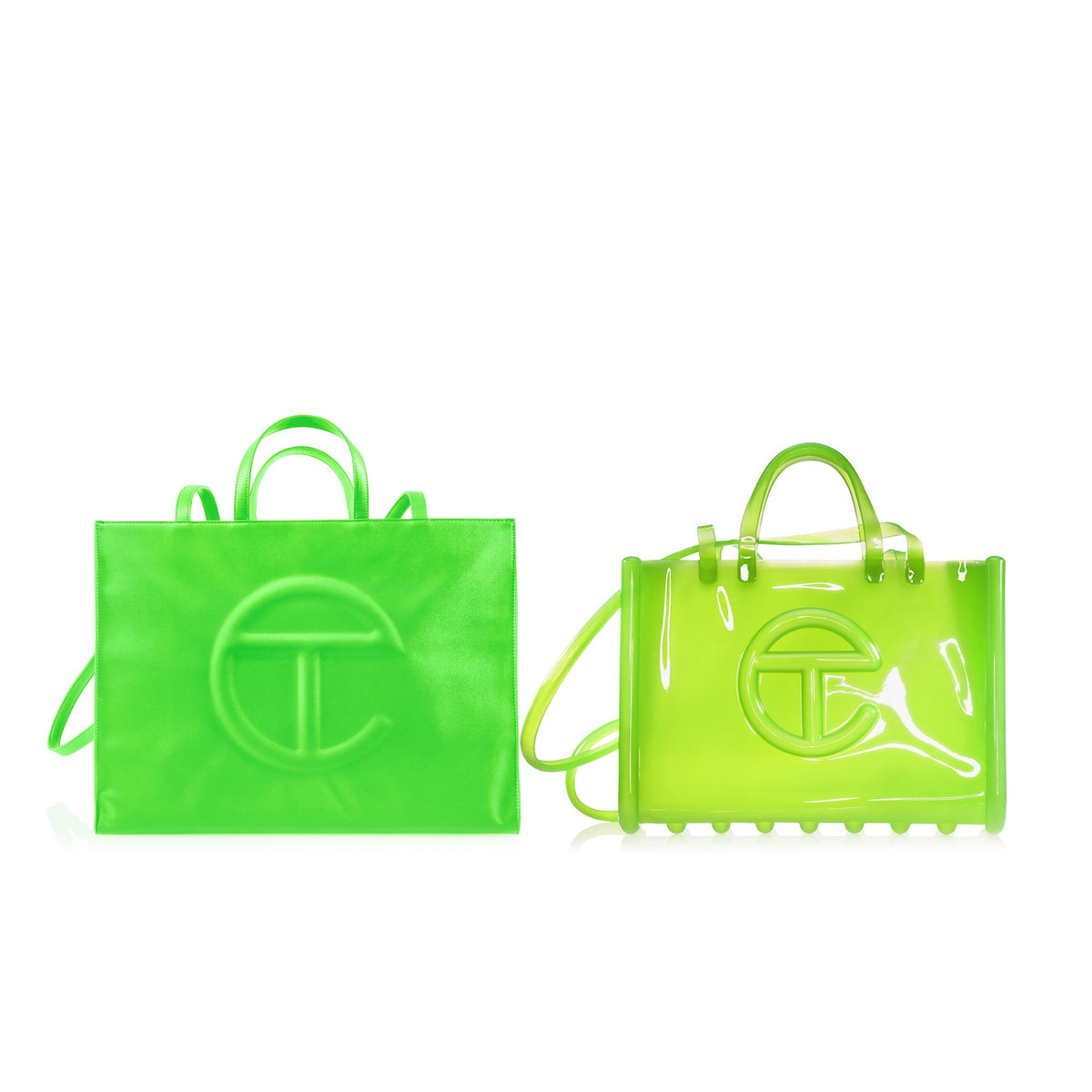 Melissa X Telfar Large Jelly Shopper - Green - Shopping Bags & Shoppers
