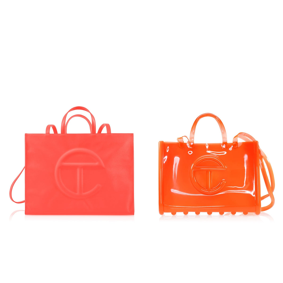 Melissa X Telfar Large Jelly Shopper - Orange - Shopping Bags & Shoppers