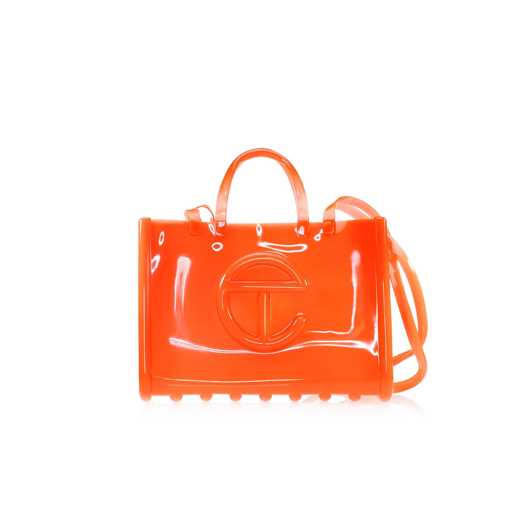 Melissa X Telfar Large Jelly Shopper - Orange - Shopping Bags & Shoppers