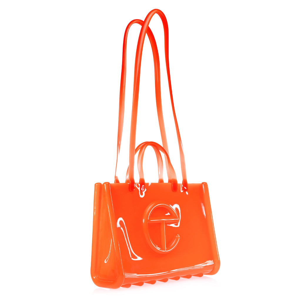 Melissa X Telfar Large Jelly Shopper - Orange - Shopping Bags & Shoppers