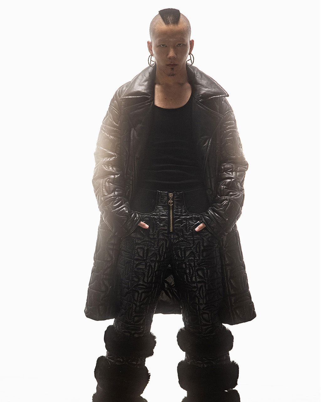 Moose Knuckles x Telfar Quilted Peacoat - Leather - Tops & T-Shirts