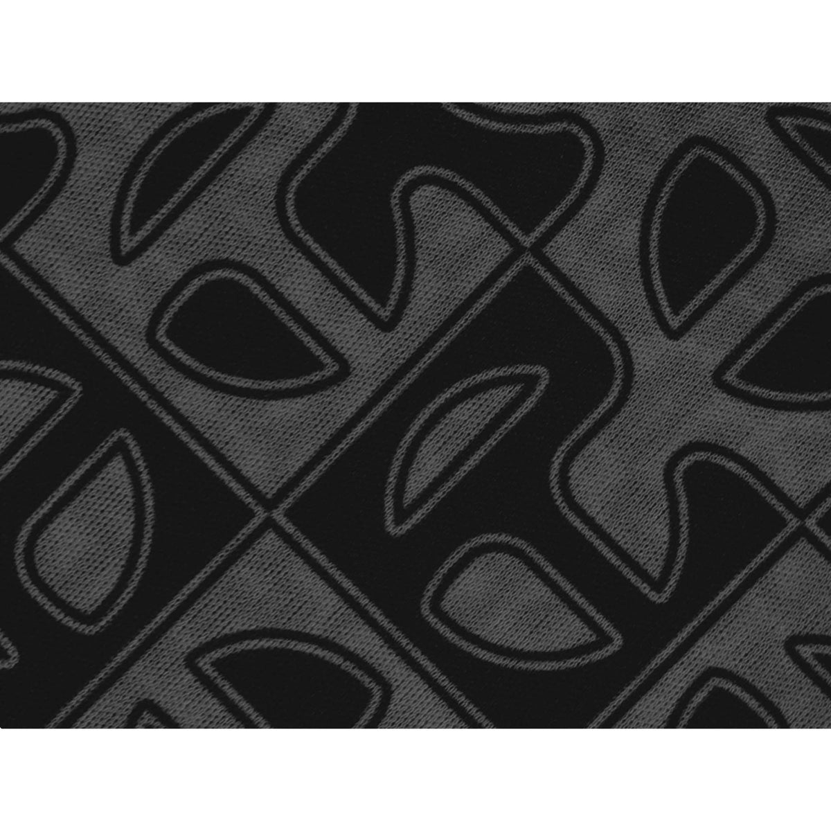 Monogram Print Durag - Black/Grey - Durags