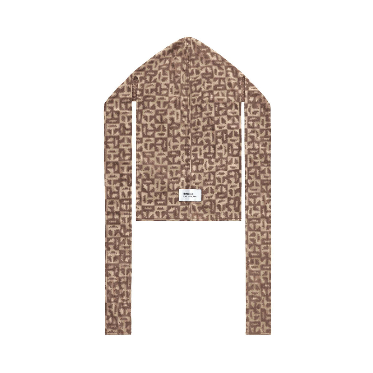 Monogram Print Durag - Brown - Durags