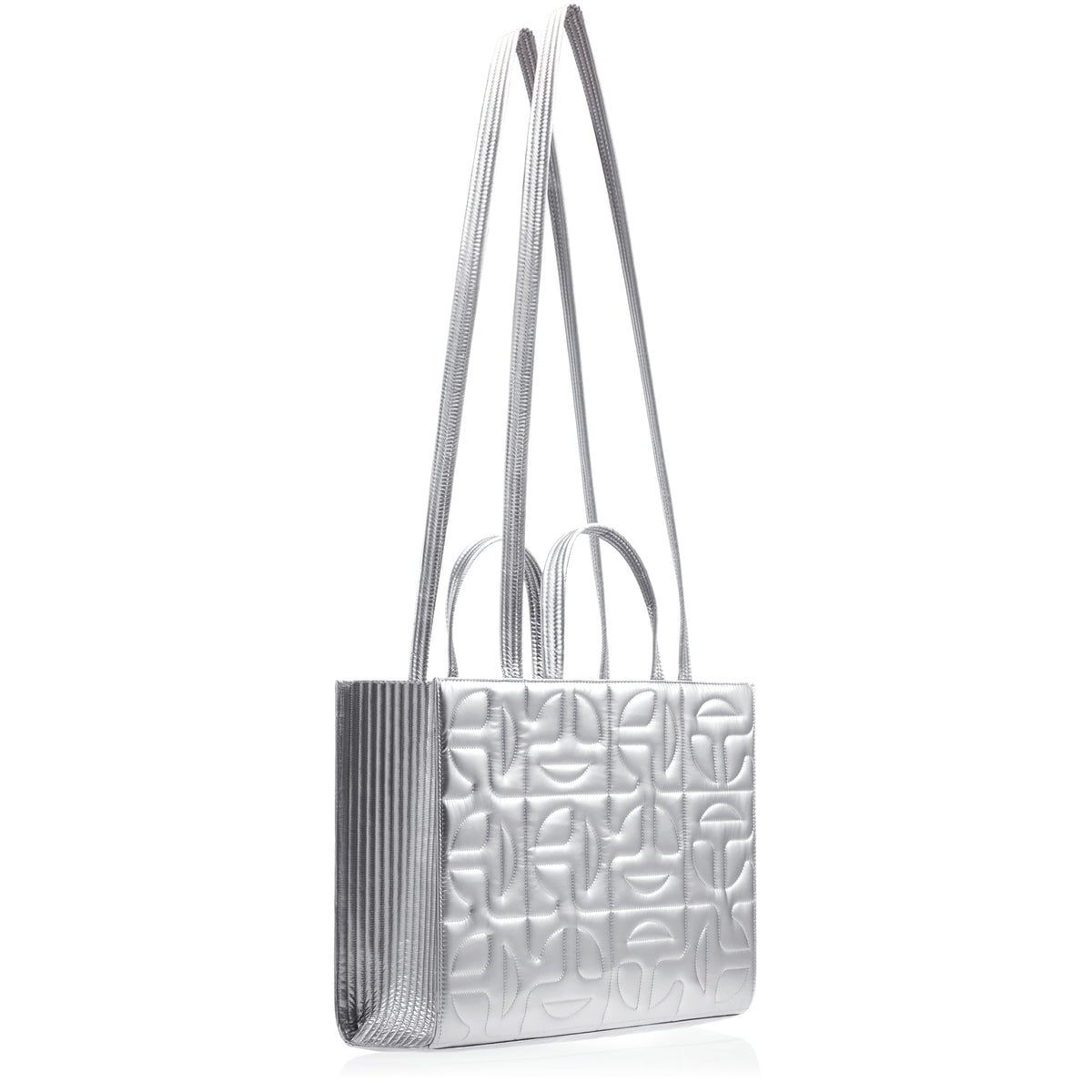 Moose Knuckles x Telfar Quilted Medium Shopper - Silver - Shopping Bags & Shoppers