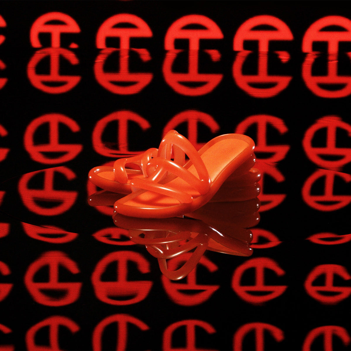 Melissa x Telfar Jelly Slide - Orange - Slides & Sandals