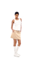 Logo Rib Tank - White - Tops & T-Shirts