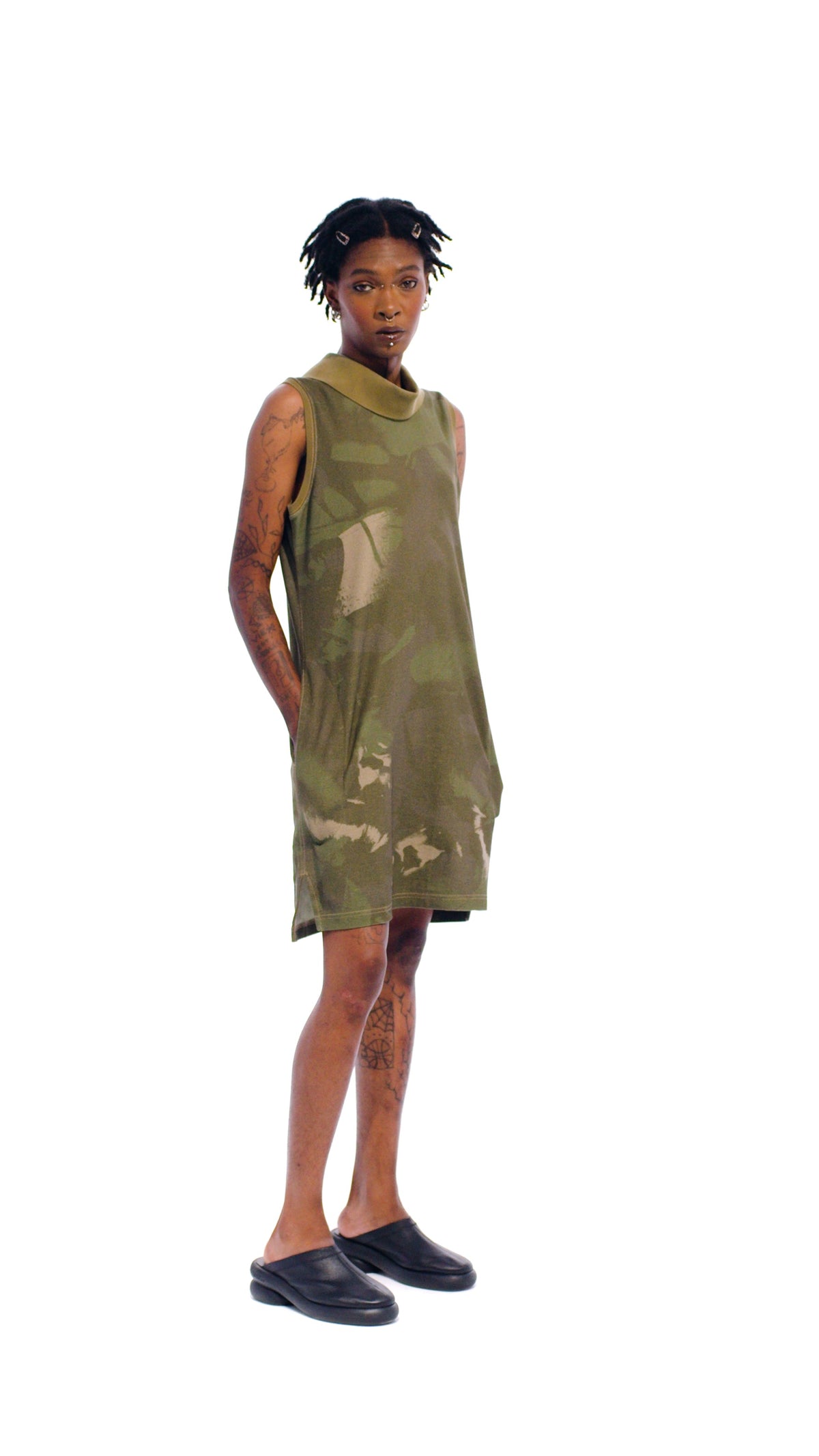 Camo Backwards Polo Tunic - Jungle - Dresses & Skirts