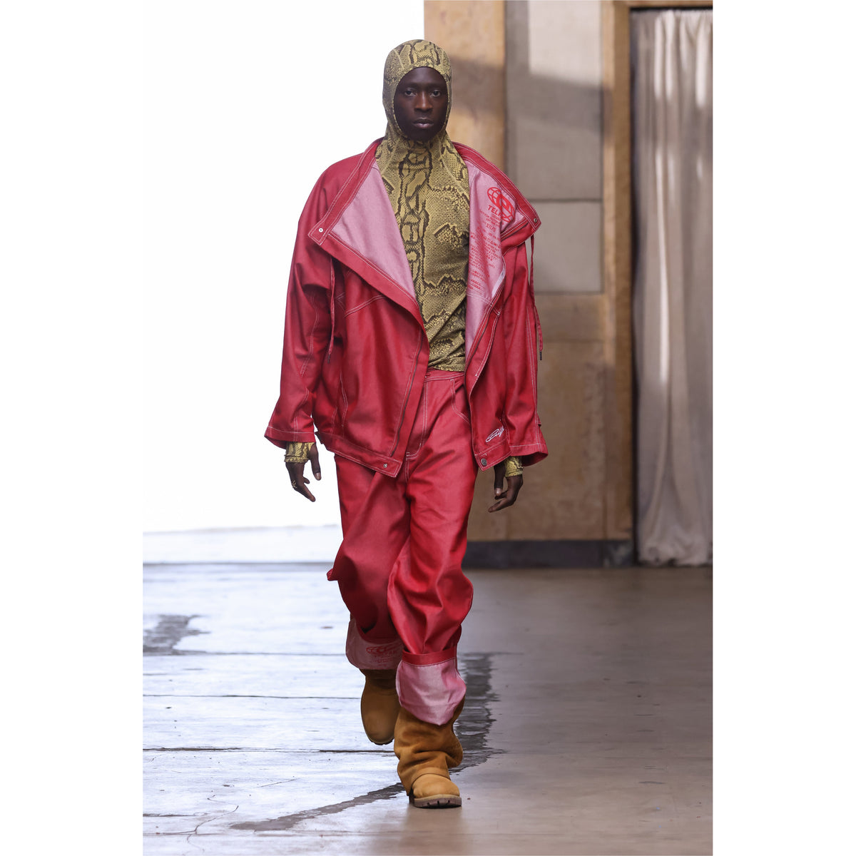 Snake Snood - Tan - Scarves & Neckwear