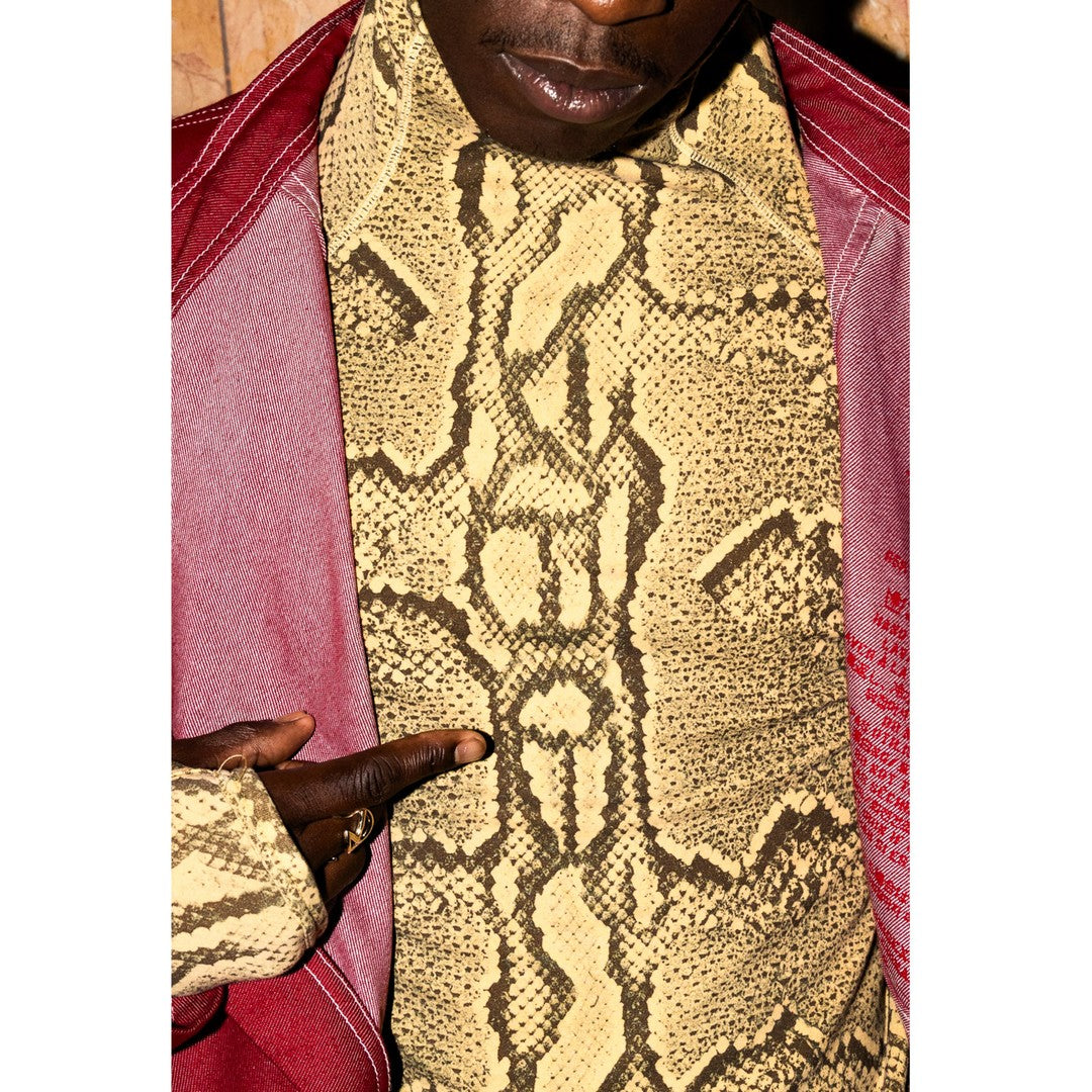 Snake Snood - Tan - Scarves & Neckwear