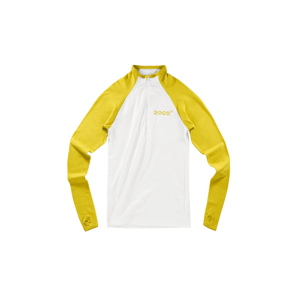 2005 Long Sleeve 3/4 Zip Mockneck - Snake Eyes/White - Tops & T-Shirts