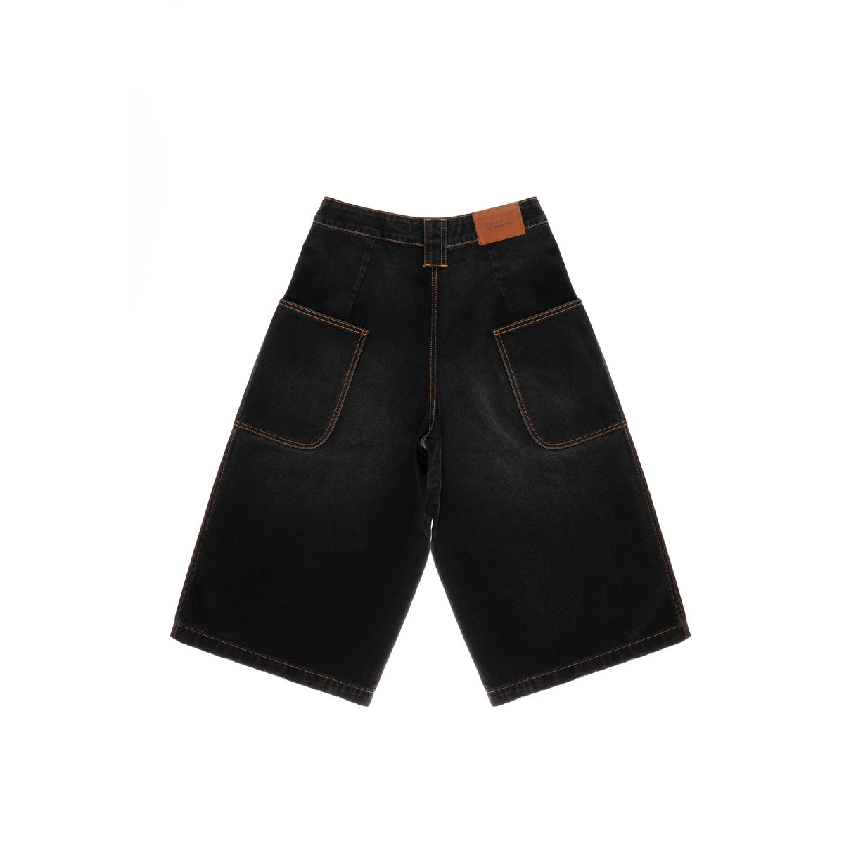 Baggy Jean Short - Black - Pants & Shorts