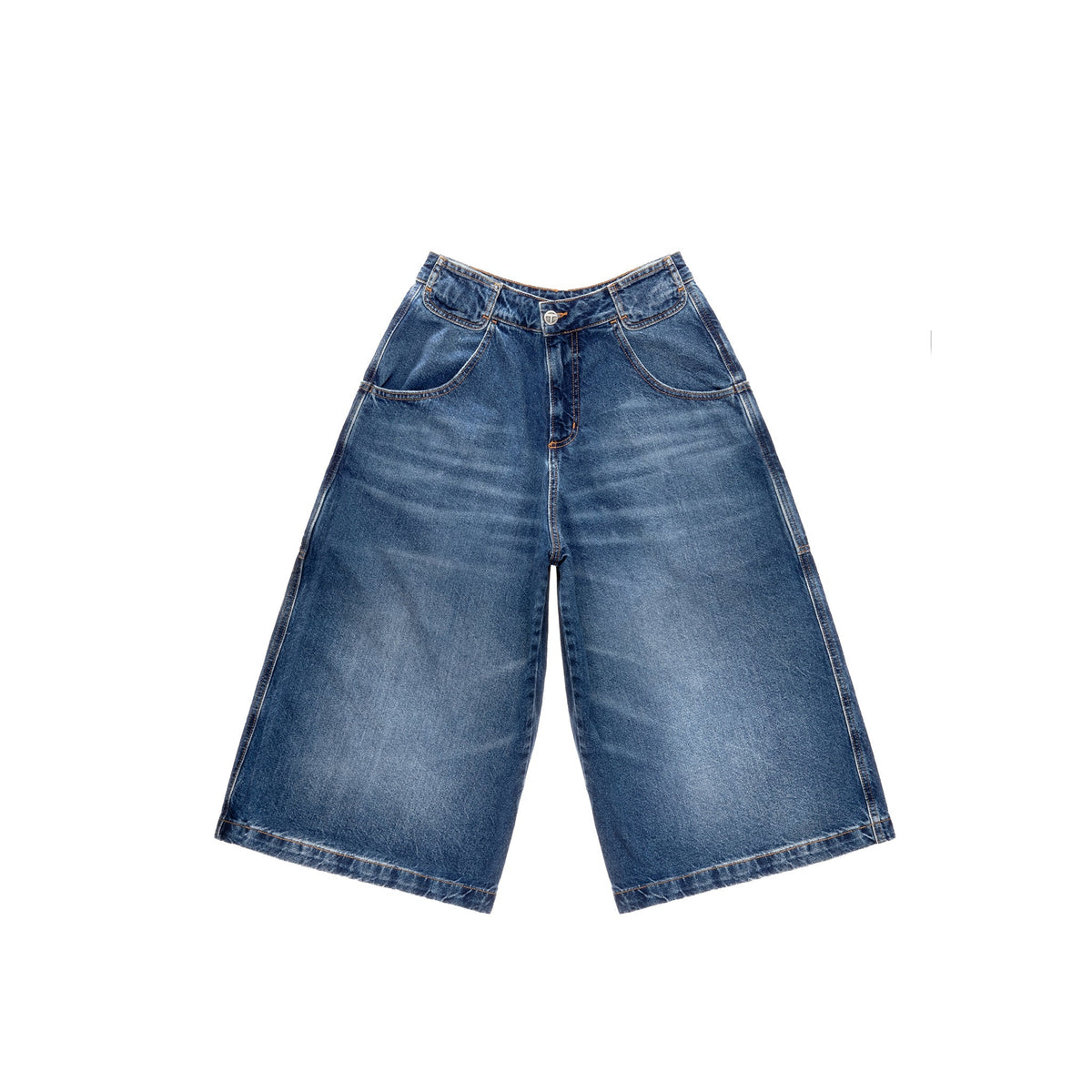 Baggy Jean Short - Blue - Pants & Shorts