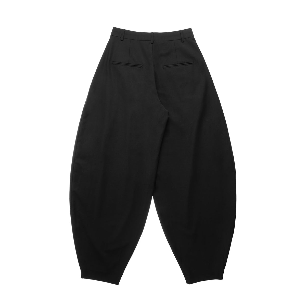 Balloon Pleated Trouser - Black - Pants & Shorts