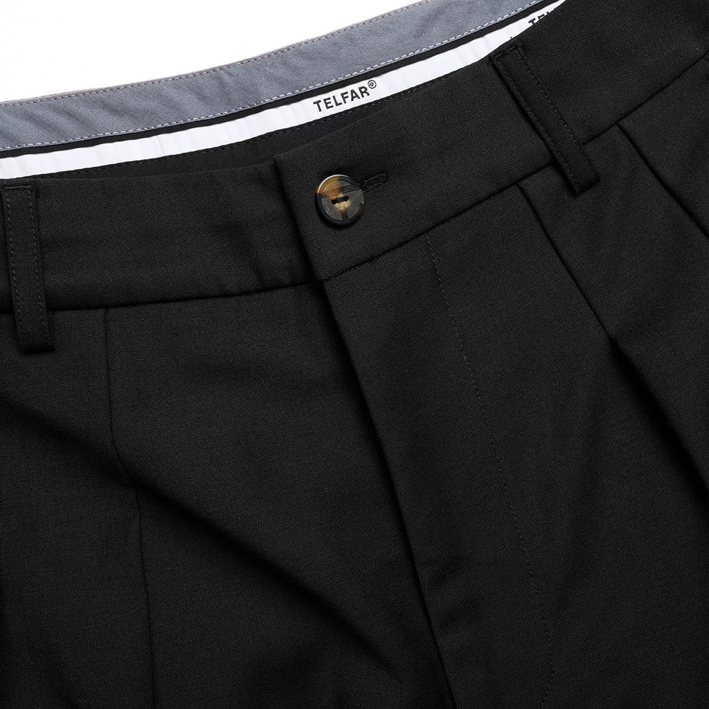 Balloon Pleated Trouser - Black - Pants & Shorts
