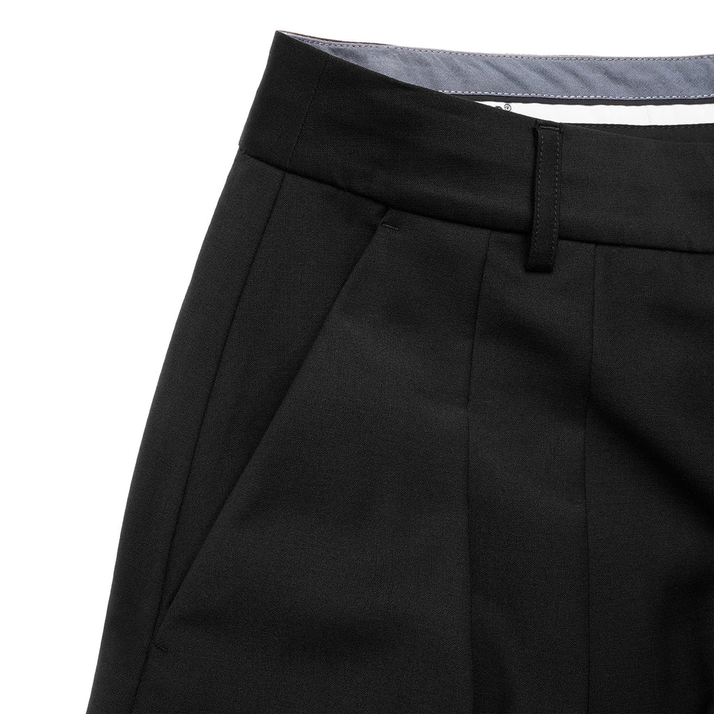 Balloon Pleated Trouser - Black - Pants & Shorts