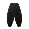Balloon Pleated Trouser - Black - Pants & Shorts