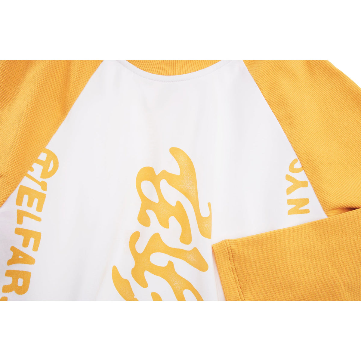 Ambigram Raglan Long Sleeve T - White - Tops & T-Shirts