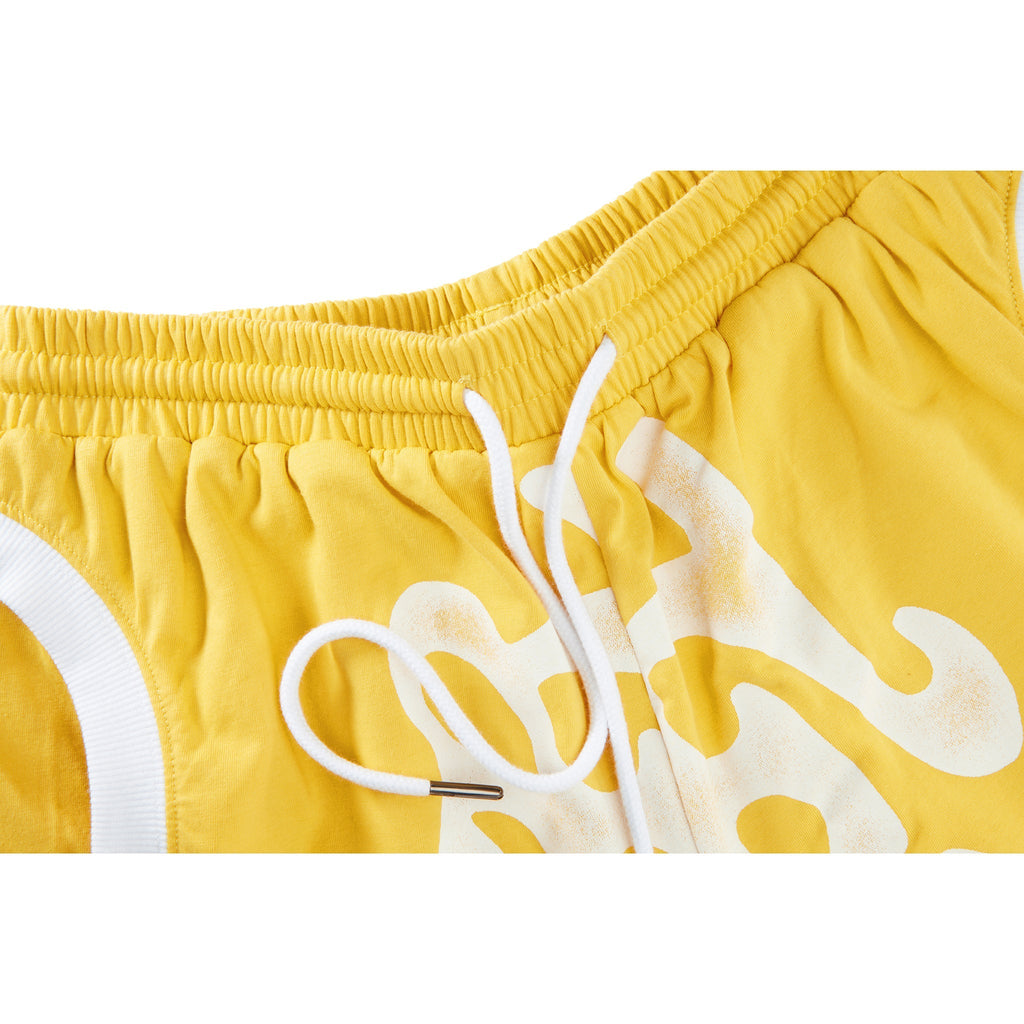 Ambigram T-Shirt Bomber Short - Yellow - Jackets & Outerwear
