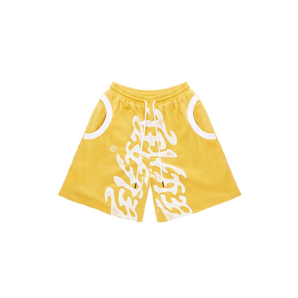 Ambigram T-Shirt Bomber Short - Yellow - Jackets & Outerwear