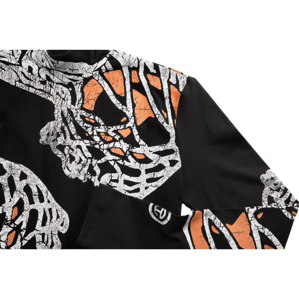 Basic Long Sleeve Mockneck - Black - Tops & T-Shirts