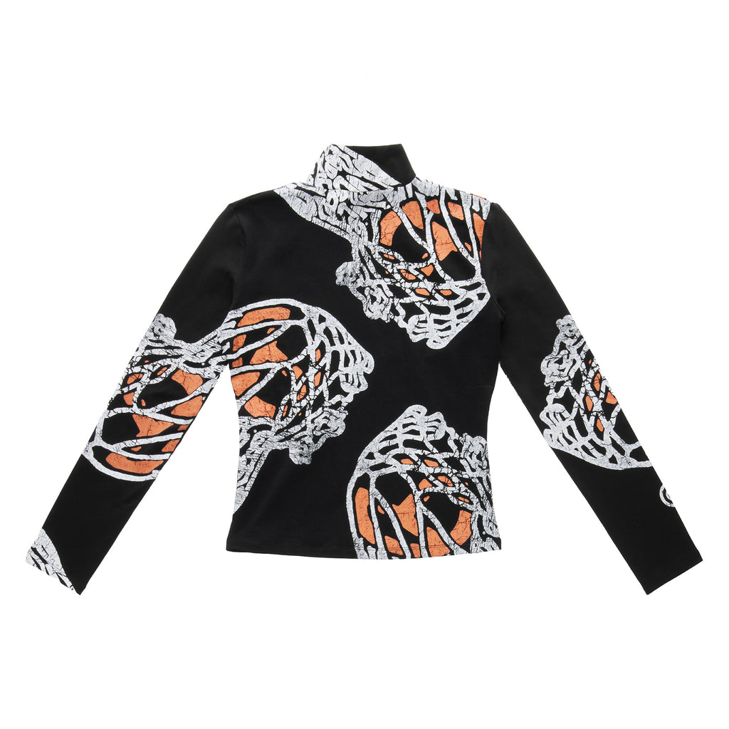 Basic Long Sleeve Mockneck - Black - Tops & T-Shirts