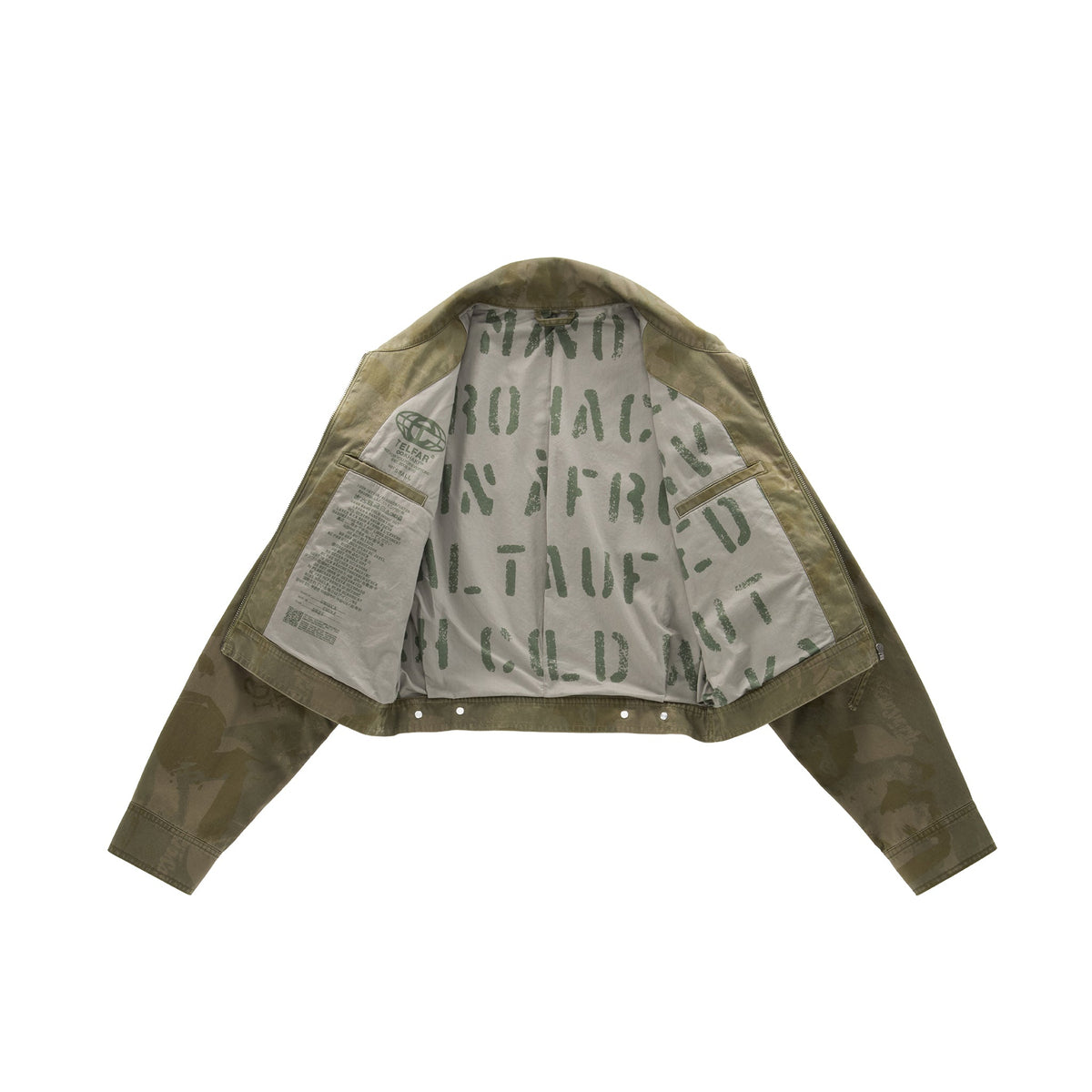 Camo Cropped Work Jacket - Jungle - Jackets & Outerwear