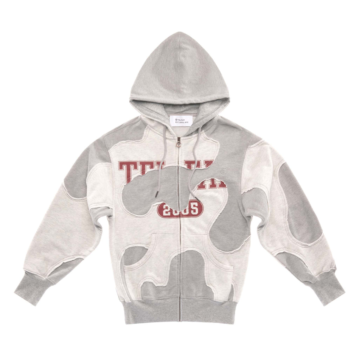 Camo Hoodie - Heather Grey - Sweaters & Hoodies